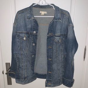 H&M ombré blue jean jacket